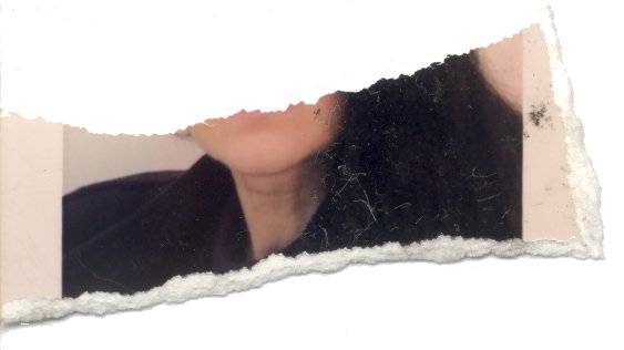 Menton de jeune femme. Fragment.